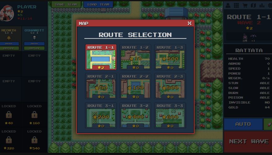 Exploring Nine Diverse Routes for Replayability in PokePath TD