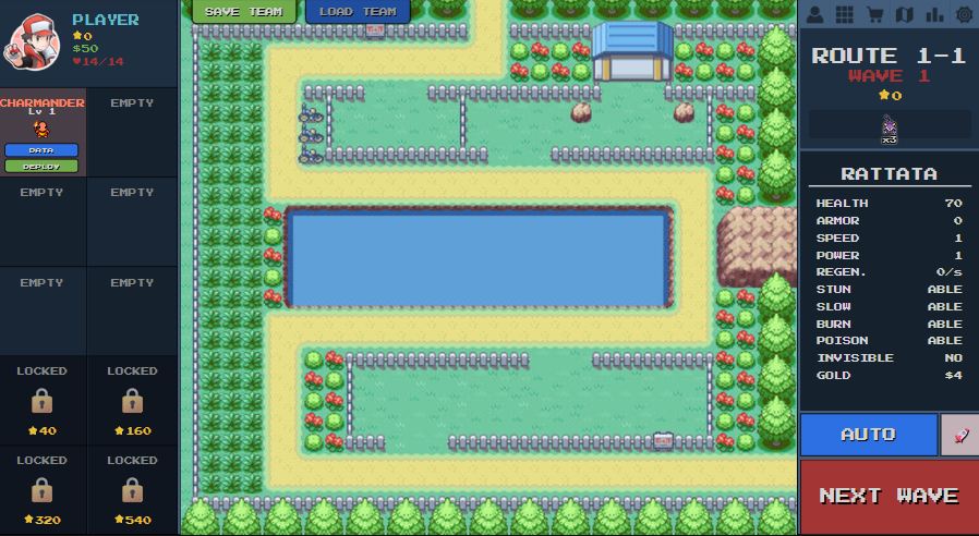 introduction to PokePath TD game